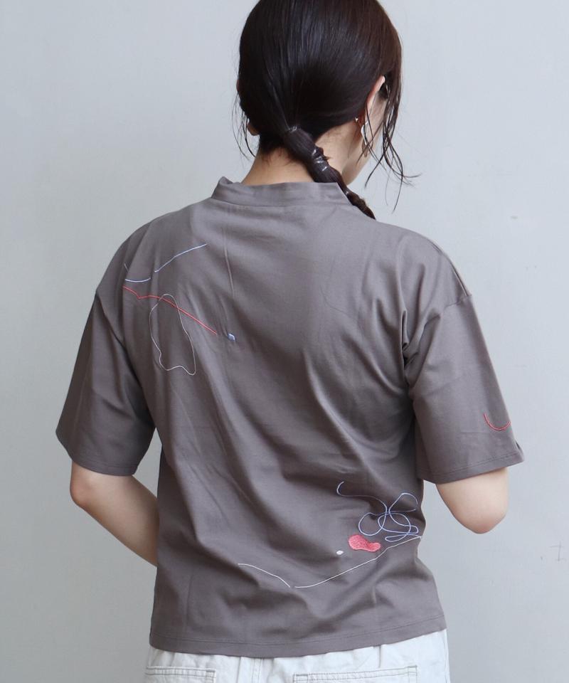 ●pink pepper × caph 刺繍Tシャツ（caph troupe）