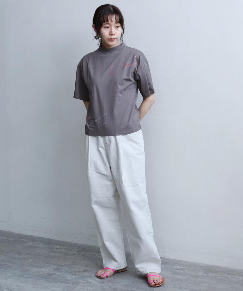 ●pink pepper × caph 刺繍Tシャツ（caph troupe）