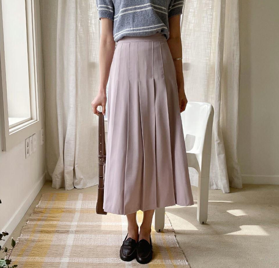 【新作10%OFF】 プリーツAラインスカート・全3色・t57002 レディース 【sk】【韓国 ファッション ボトムス スカート ロング ロングスカート プリーツ Aライン プリーツスカート 揺れ感 美脚 カジュアル 体型カバー フェミニン デイリー 秋 春】