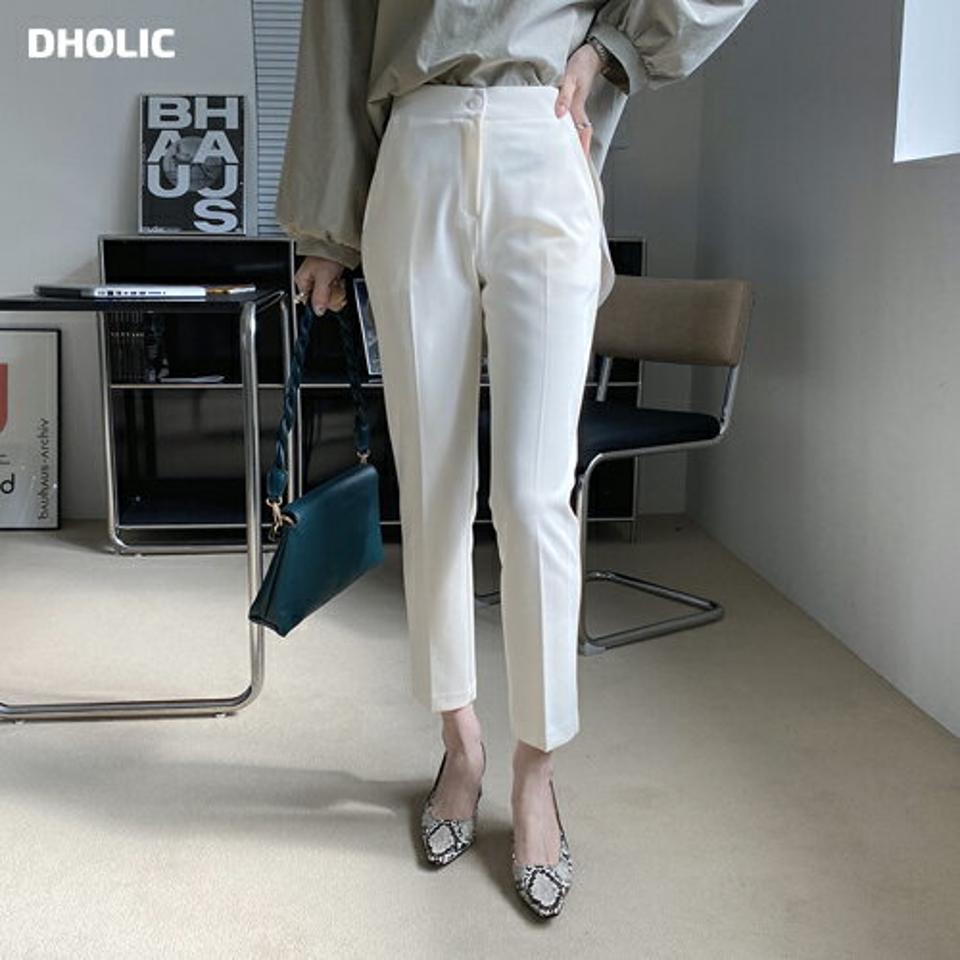 スリムスラックスパンツ・全3色・t67278 レディース 【pt】【パンツ ズボン ロングパンツ スラックス スリム スリムパンツ 単色 無地 シンプル ベーシック オフィスカジュアル きれいめ 春 秋 韓国 ファッション】【ハイホリHIHOLLI】