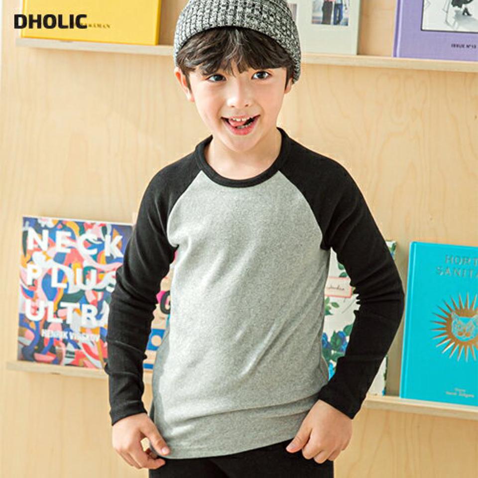 ラグラン長袖Tシャツ・p009836 キッズ【3~8才】【tops】【トップス Tシャツ 長袖 ラグランスリーブ カジュアル ロンT ラフ 女の子 男の子 秋 冬 韓国 韓国子供服 子供 こども 子供服 こども服】【KIDS】