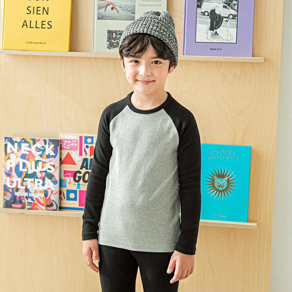 ラグラン長袖Tシャツ・p009836 キッズ【3~8才】【tops】【トップス Tシャツ 長袖 ラグランスリーブ カジュアル ロンT ラフ 女の子 男の子 秋 冬 韓国 韓国子供服 子供 こども 子供服 こども服】【KIDS】