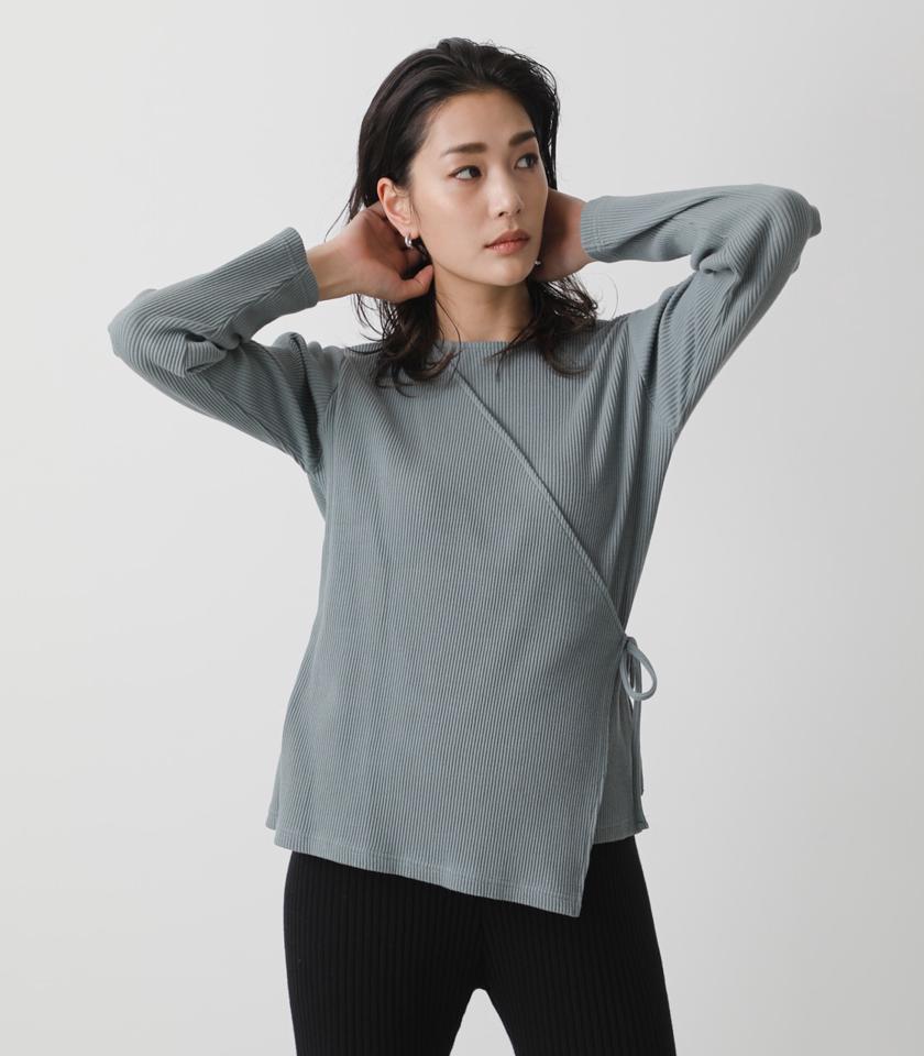 LAYERED RIB L/S TOPS/レイヤードリブロングスリーブトップス
