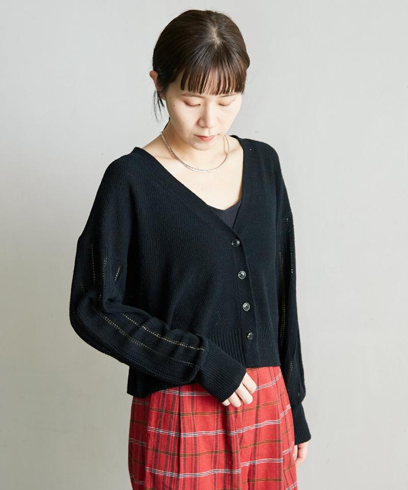 ○Raw silk　カノコカーディガン（note et silence.）