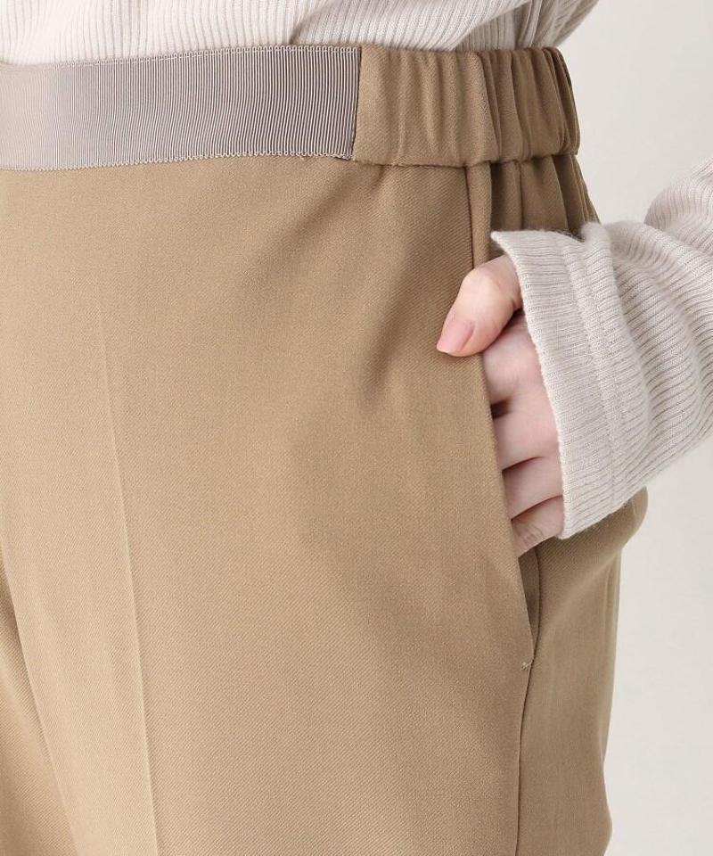 [Lサイズ]ウエスト切り替えテーパードパンツ