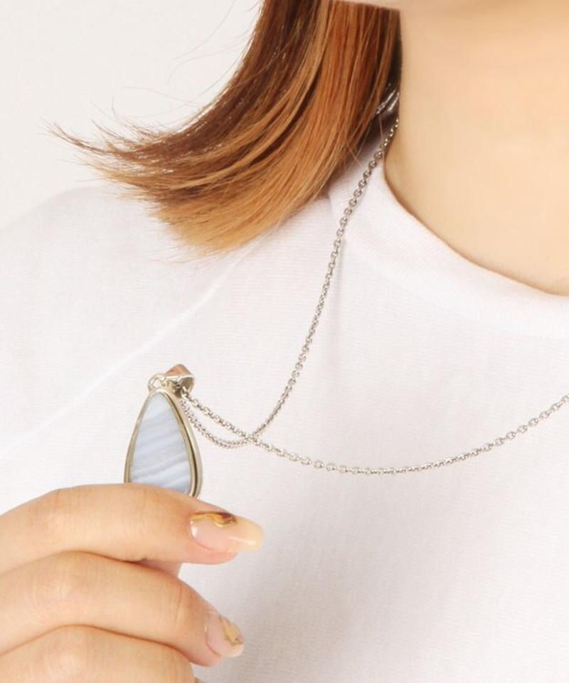【個性際立つフランス一点もの】ブルーレースネックレス