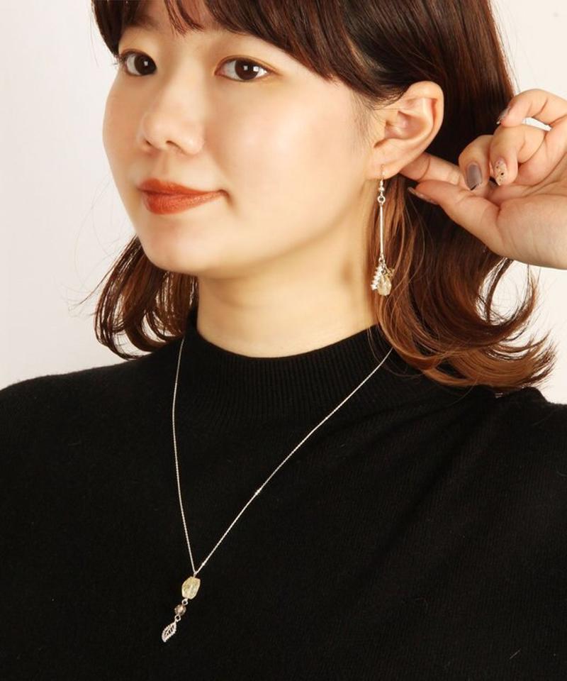 【セットで自分へのご褒美に】シルバー925 シトリンピアスセット