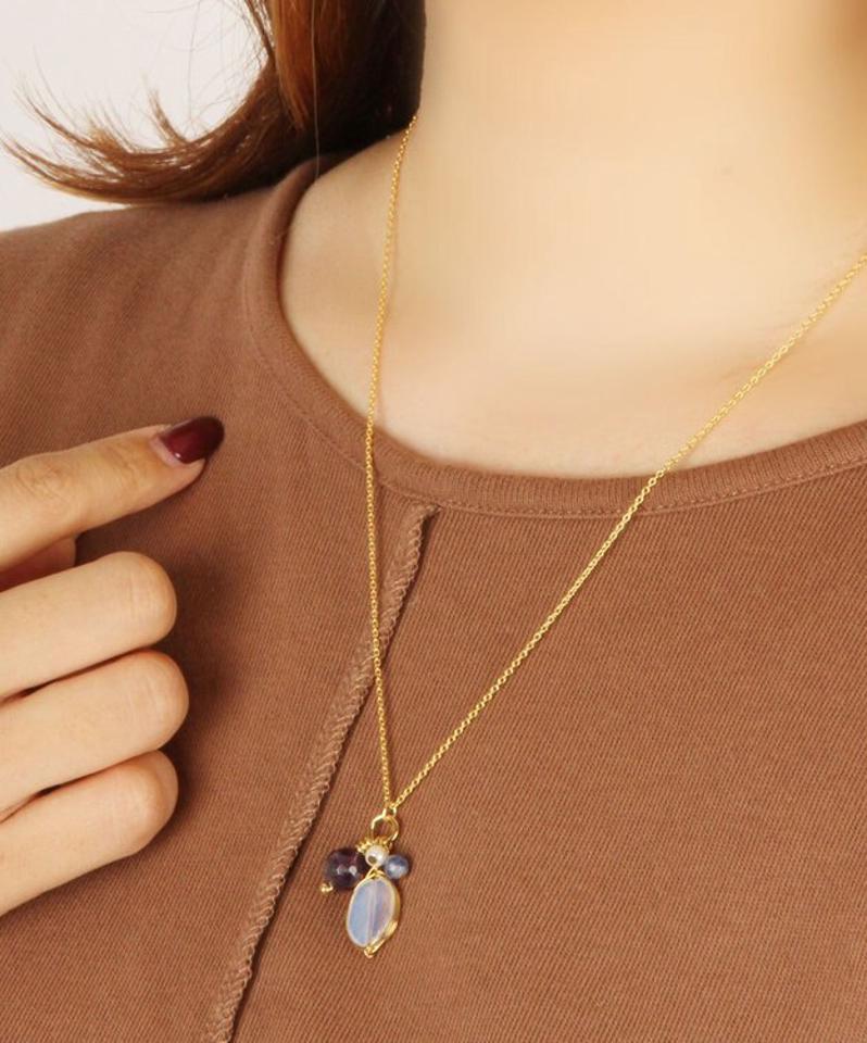 【フラワーカラーアクセサリー】K14GF オステオスペルマムネックレス