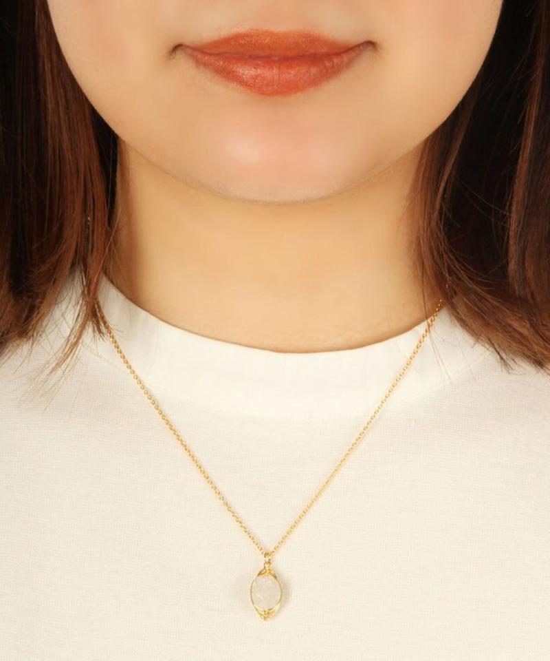 【一発で決まるセットアクセ】K14GFクォーツネックレス＆リングセット