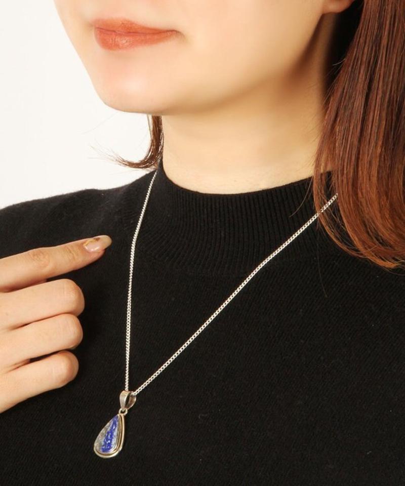 ラピスラズリしずく型ネックレス