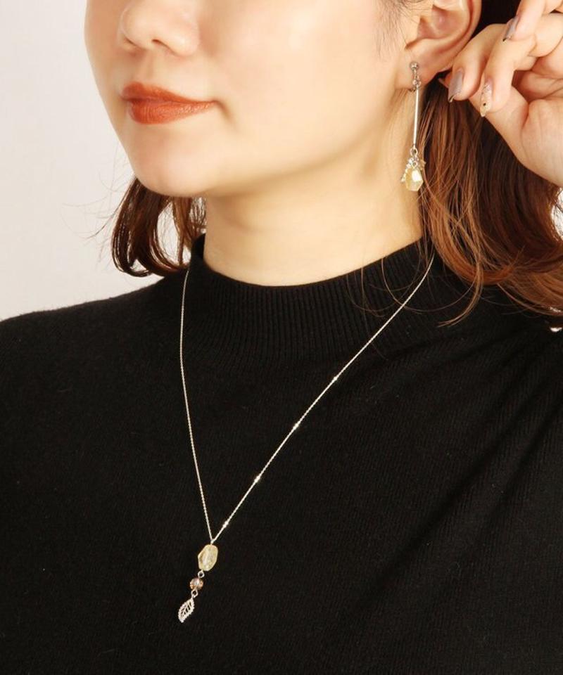【セットで自分へのご褒美に】シルバー925 シトリンイヤリングセット