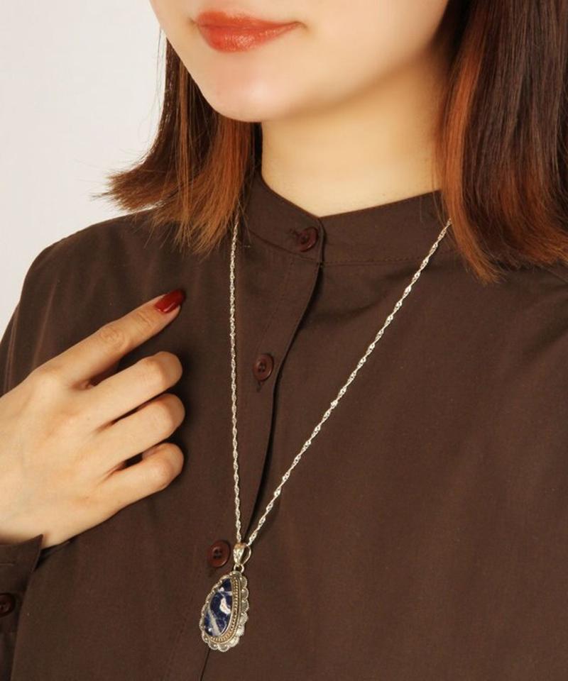 【厳選のフランス買付】ソーダライトネックレス