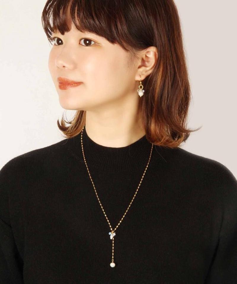 【大切な人へ贈る特別ギフト】K14GF 淡水パールネックレス＆ピアスセット