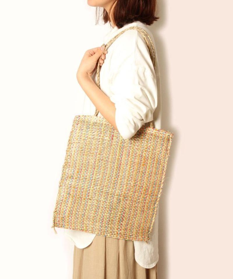 手織りフィケ素材トートバッグ