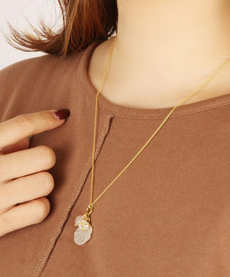 【フラワーカラーアクセサリー】K14GF サクラネックレス