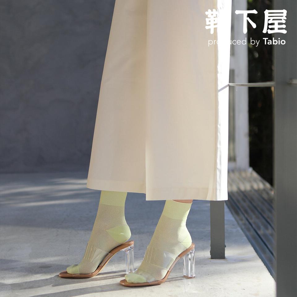 【あす楽】【Tabio】 強撚メッシュアンクレット丈ソックス / 靴下屋 靴下 タビオ くつ下 ショート レディース 日本製 2206ka
