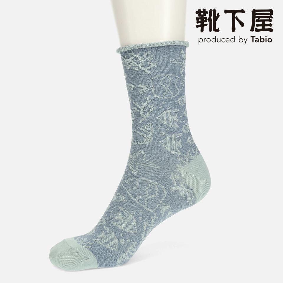 【あす楽】【Tabio】 強撚フロート魚柄ショートソックス　 / 靴下屋 靴下 タビオ くつ下 ショート レディース 日本製 2106ka
