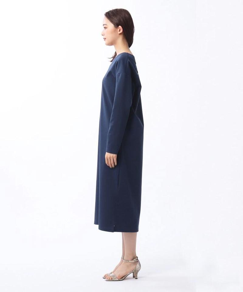 「L」【WEB限定】ポンチジャージ前後vネックワンピース