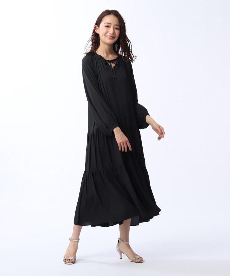 「L」【WEB限定】カッセンジョーゼットワンピース