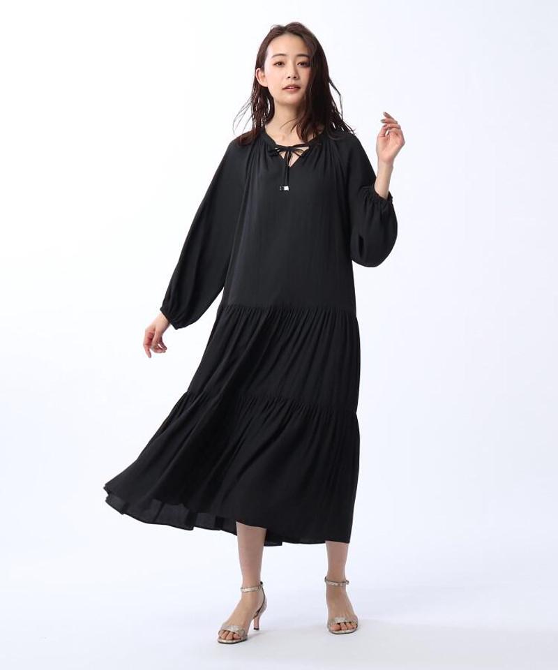 「L」【WEB限定】カッセンジョーゼットワンピース