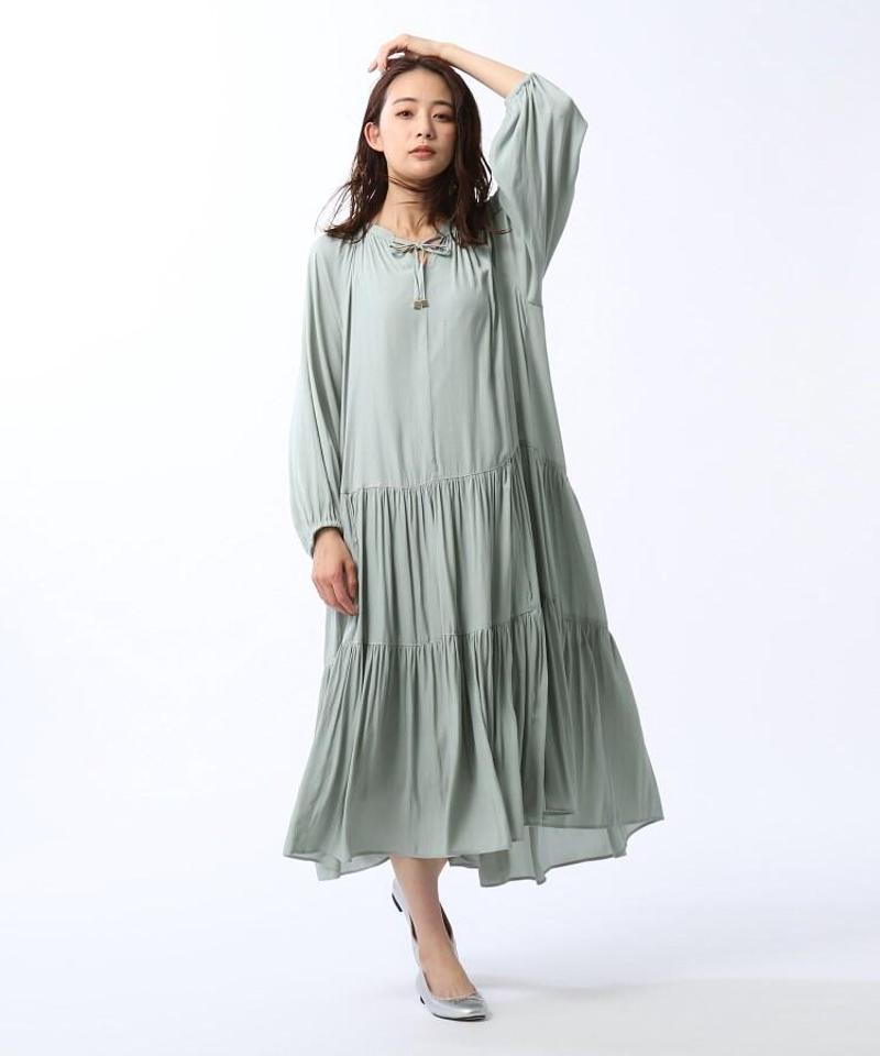「L」【WEB限定】カッセンジョーゼットワンピース