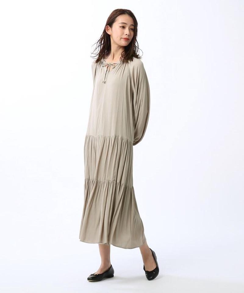 「L」【WEB限定】カッセンジョーゼットワンピース