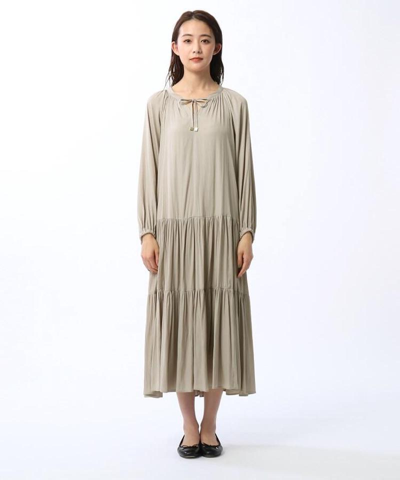 「L」【WEB限定】カッセンジョーゼットワンピース