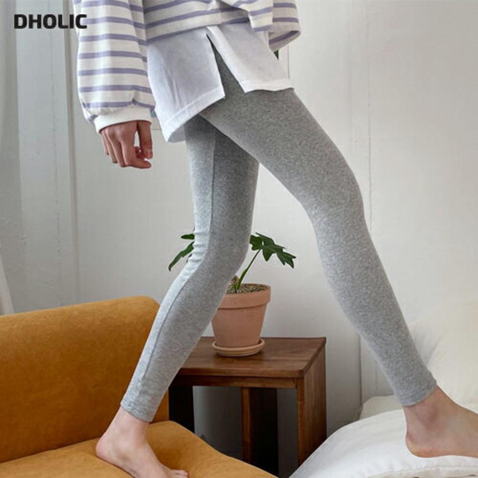 コントラストスカートレギンス・全2色・b63631 レディース 【pt】【韓国 ファッション ボトムス レギンス スカートレギンス レイヤード スカート パンツ スリム シンプル ウエストゴム フィット タイト デイリー 秋 春】【NIJU】