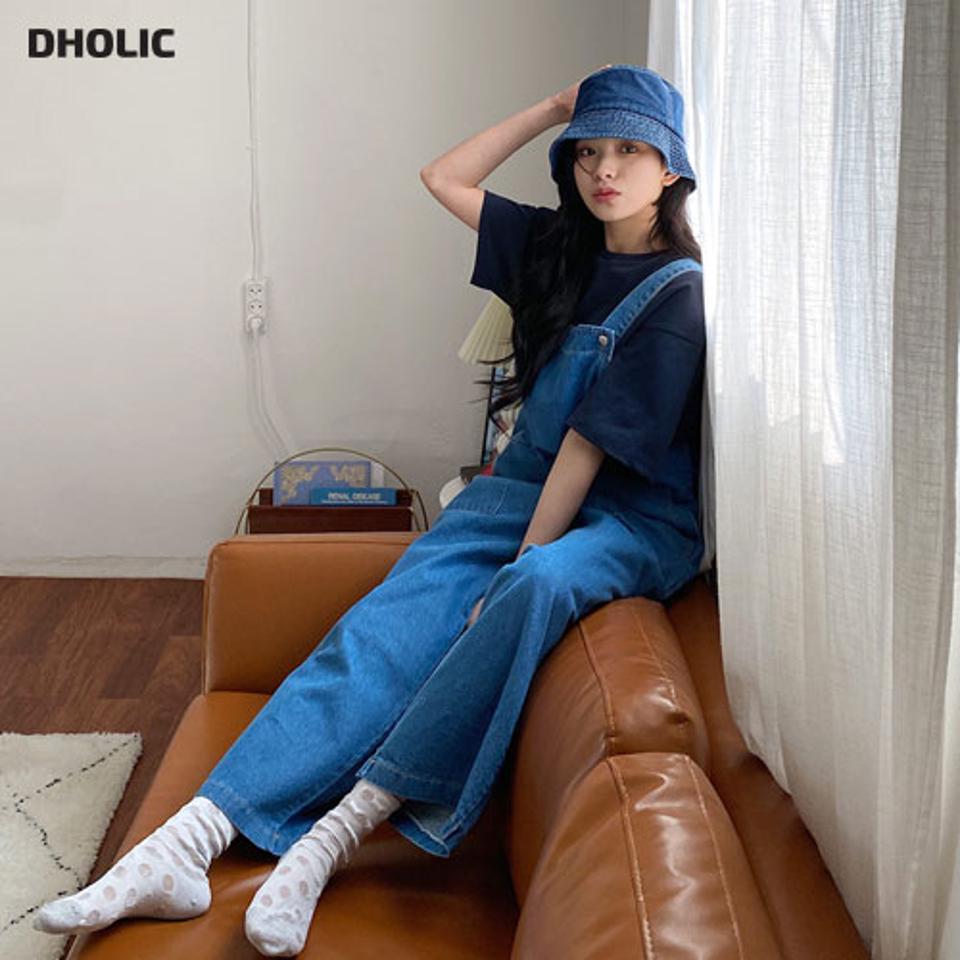 ポケットデニムオールインワン・全2色・t63587 レディース 【pt】【韓国 ファッション ボトムス パンツ ロング デニム オールインワン ウォッシング デニムパンツ ハイウエスト ワイドデニムパンツ 美脚 10分丈 十分丈 カジュアル デイリー 秋 春】【NIJU】