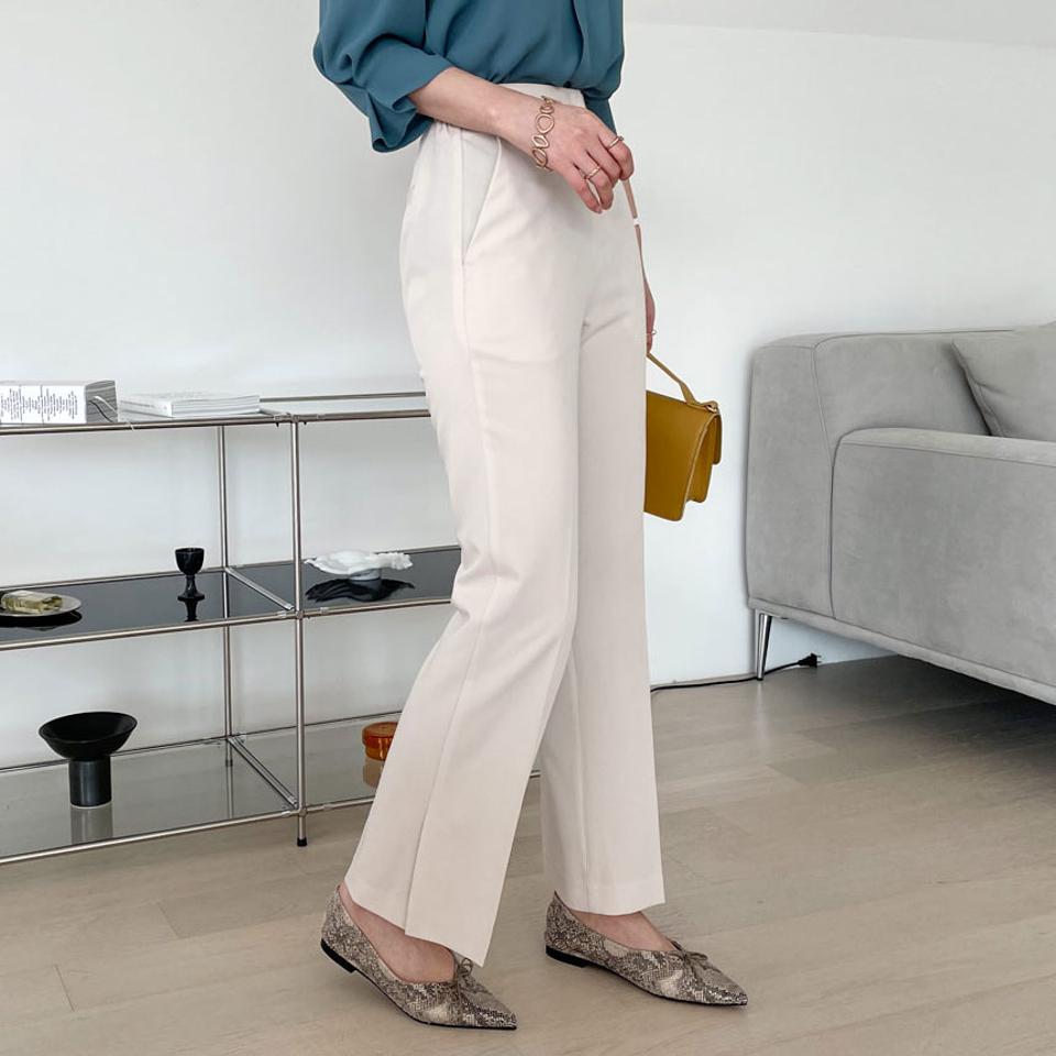 サイドスリットスラックスパンツ・全3色・t67449 レディース 【pt】【パンツ ズボン ロングパンツ スラックス スリット 単色 無地 シンプル 大人 きれいめ オフィスカジュアル 春 秋 韓国 ファッション】【ハイホリHIHOLLI】