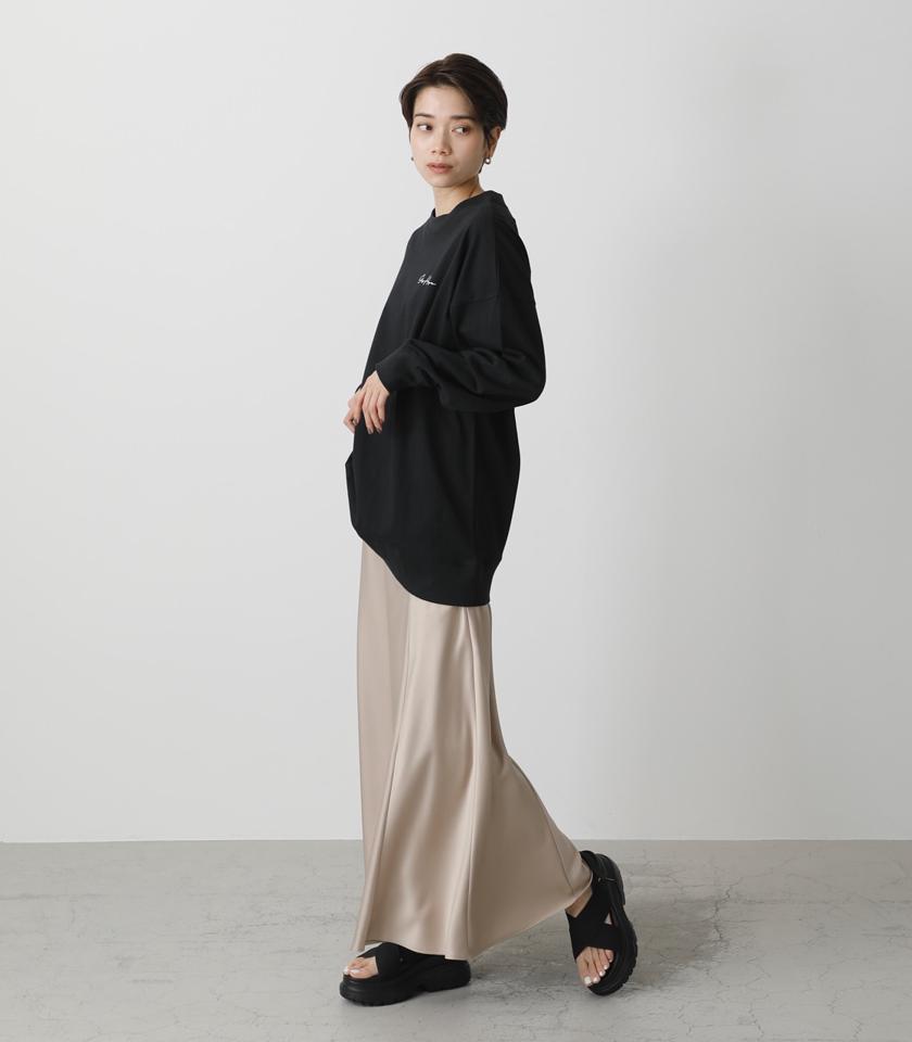 SATIN NARROW SKIRT/サテンナロースカート