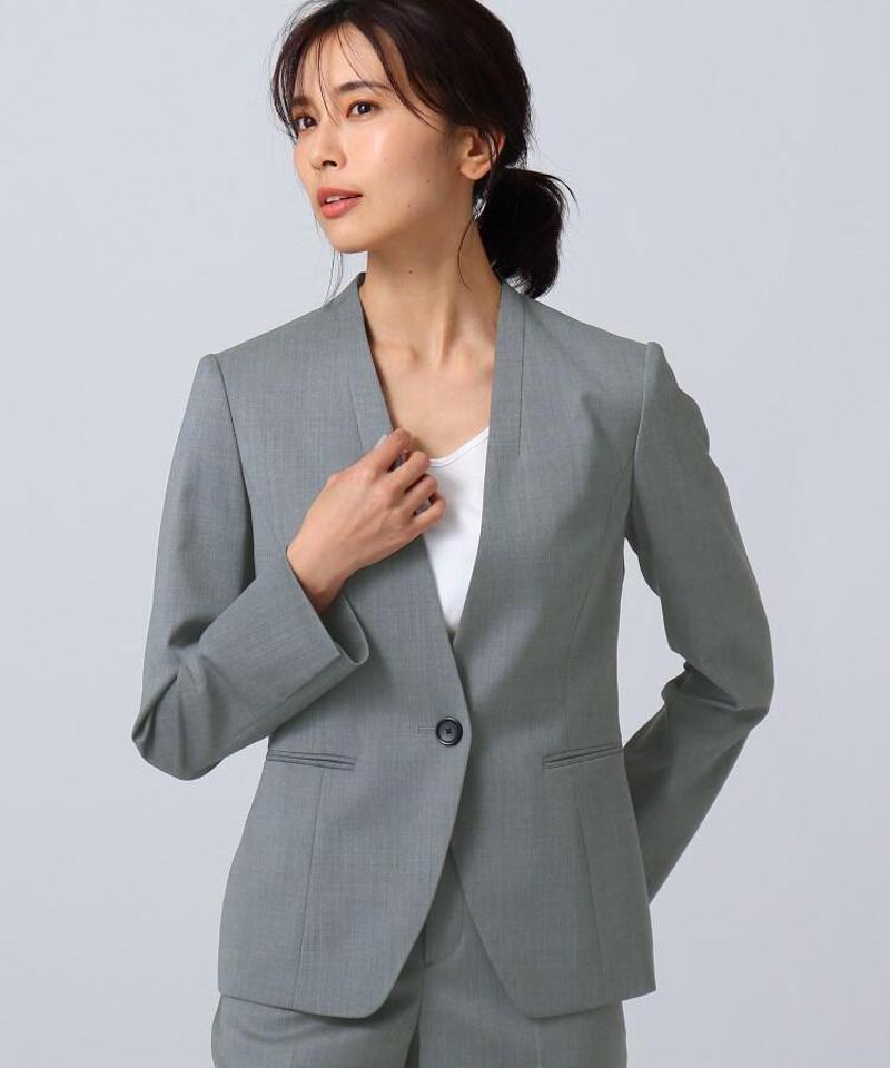 GBファインウーステッド ノーカラージャケット