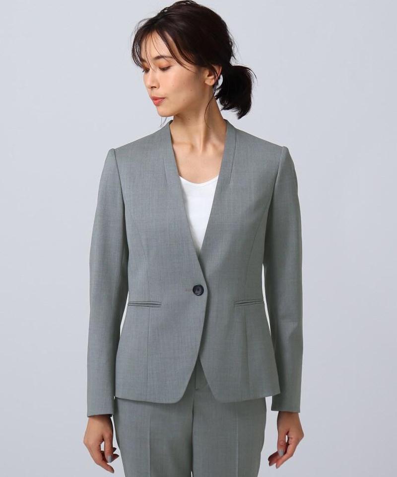 GBファインウーステッド ノーカラージャケット