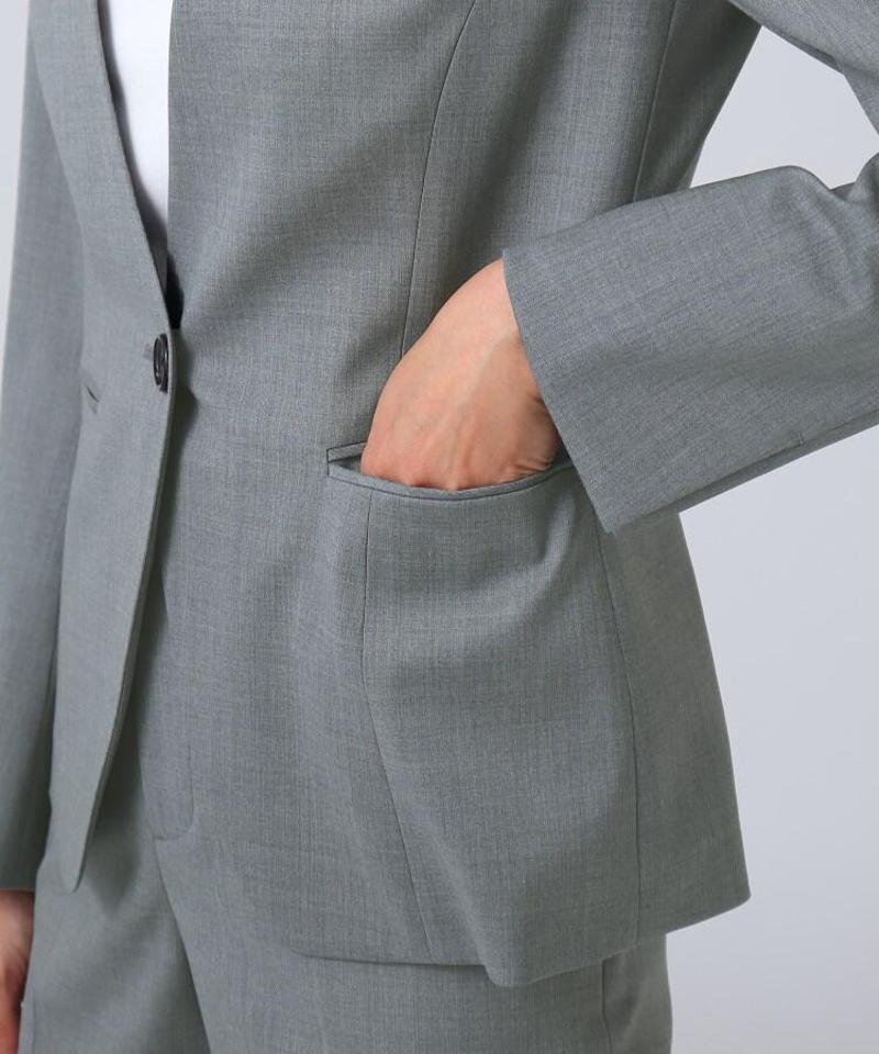 GBファインウーステッド ノーカラージャケット