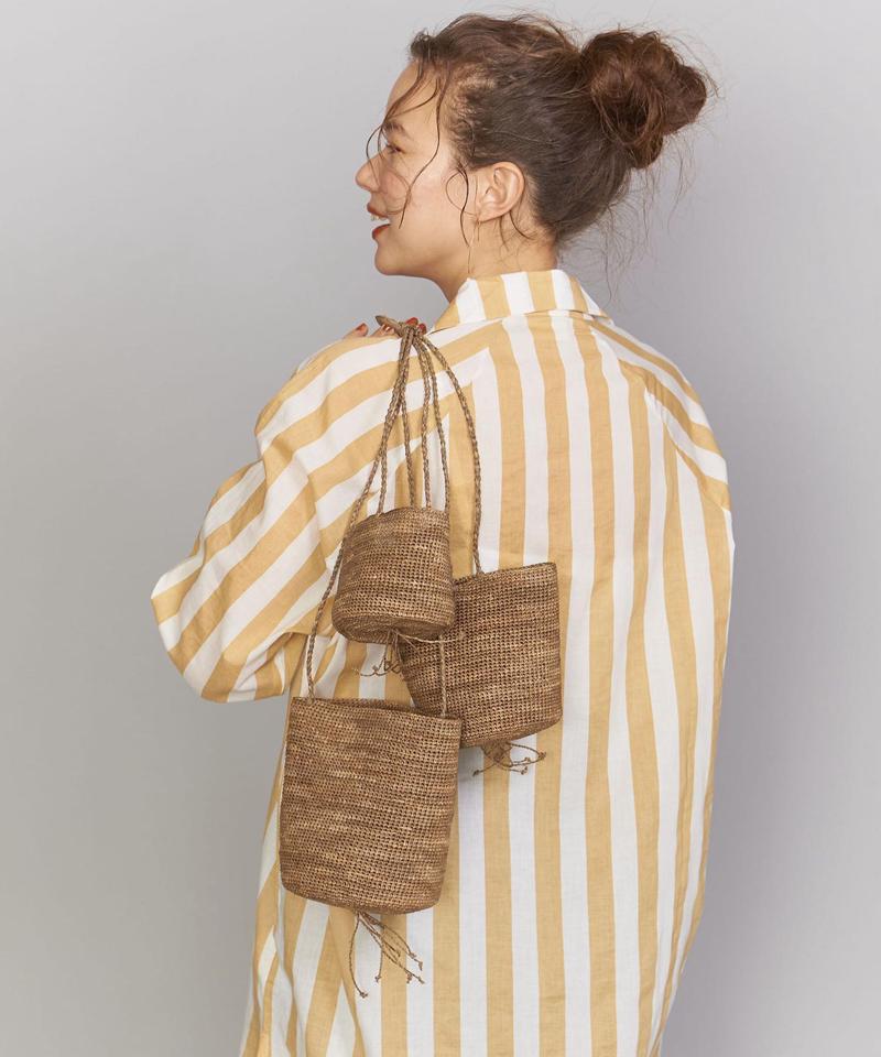 ＜MADE IN MADA＞ラフィアハンギングバスケットセット