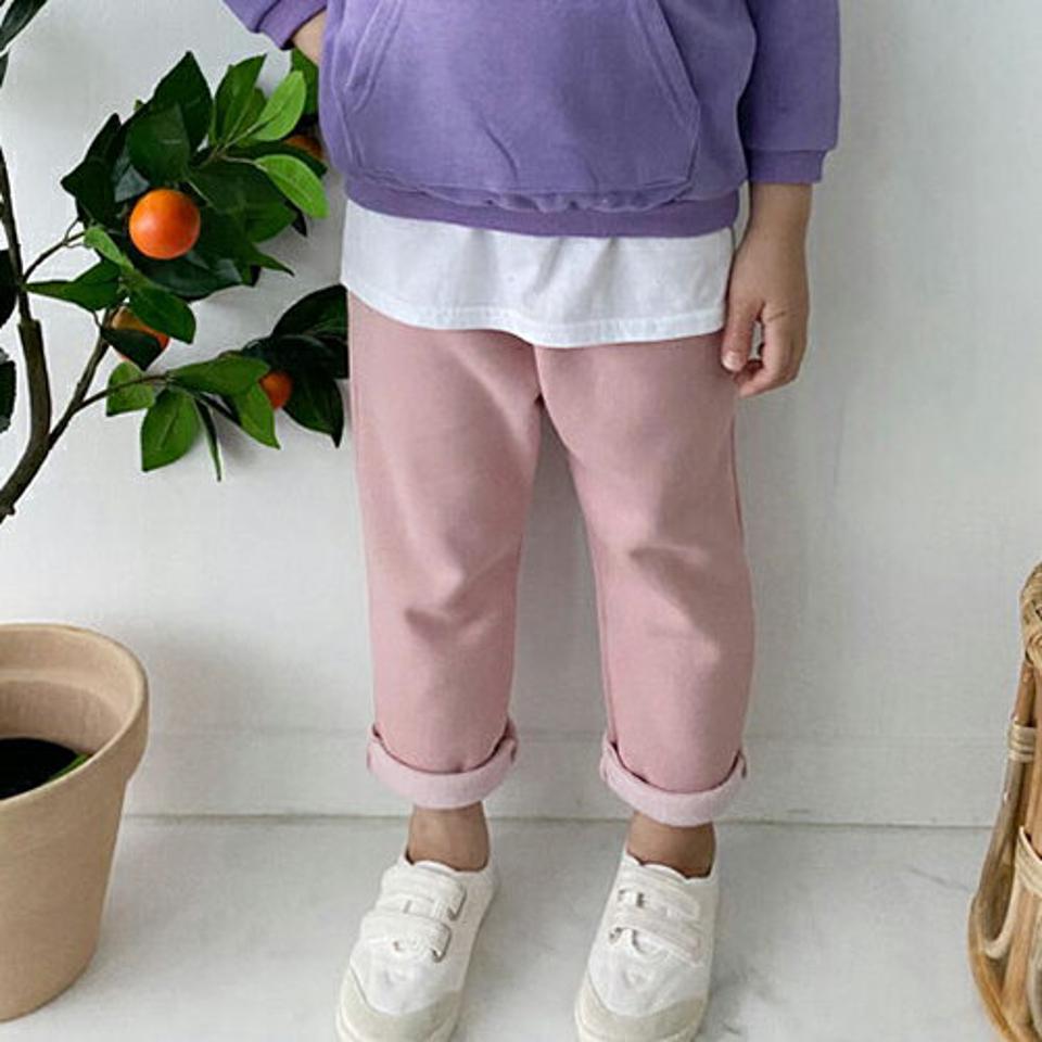 裏起毛パンツ・p009550 キッズ【3~8才】【pt】【パンツ ズボン ロングパンツ 長ズボン 裏起毛 単色 無地 シンプル ベーシック カジュアル ラフ 女の子 男の子 冬 韓国 韓国子供服 子供 こども 子供服 こども服】【KIDS】