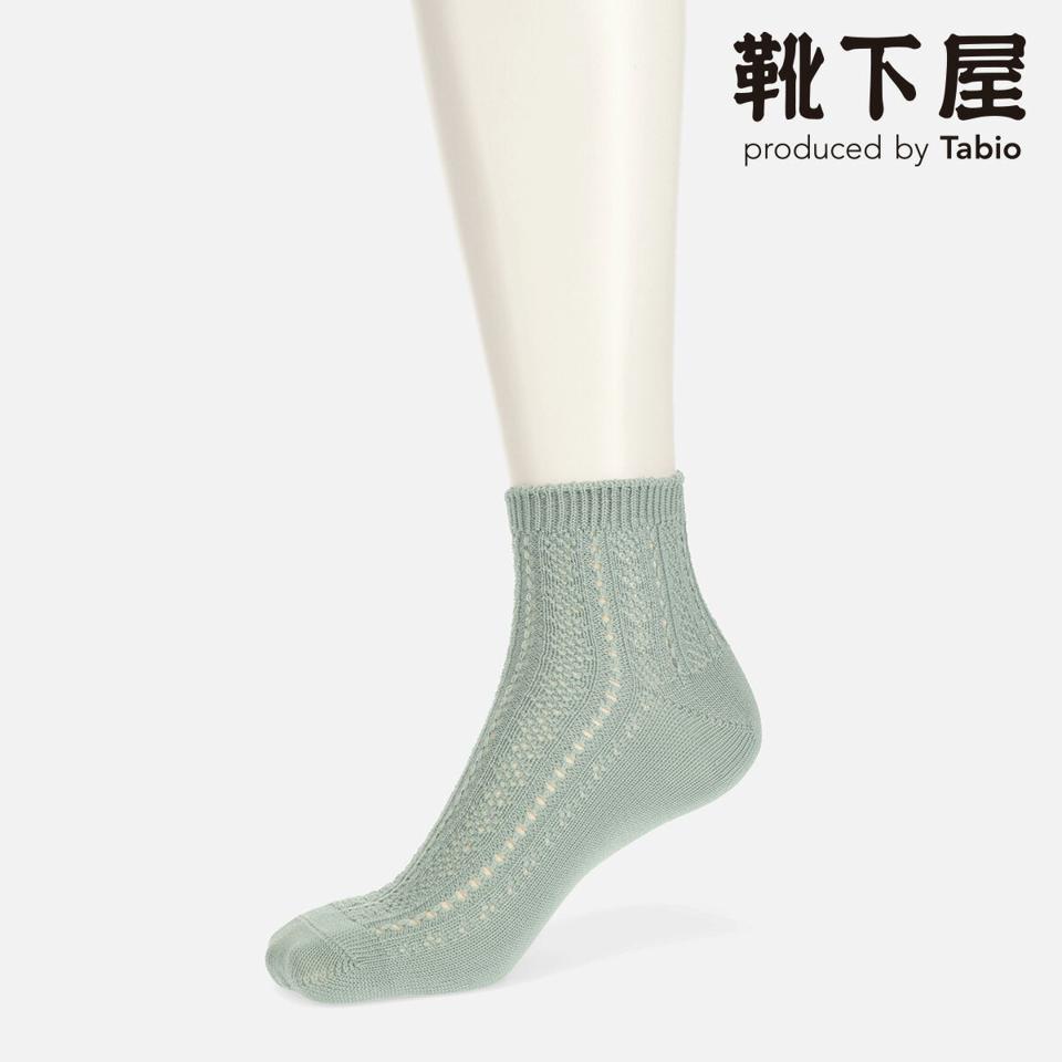 【あす楽】【靴下屋】 縦タックメッシュシルケットショートソックス / 靴下 タビオ Tabio くつ下 ショート レディース 日本製 2206ka