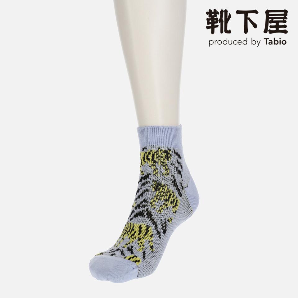 【あす楽】【Tabio】 【あす楽】【ECO】ジャカードトラ柄ショートソックス / 靴下屋 靴下 タビオ くつ下 ショート レディース 日本製