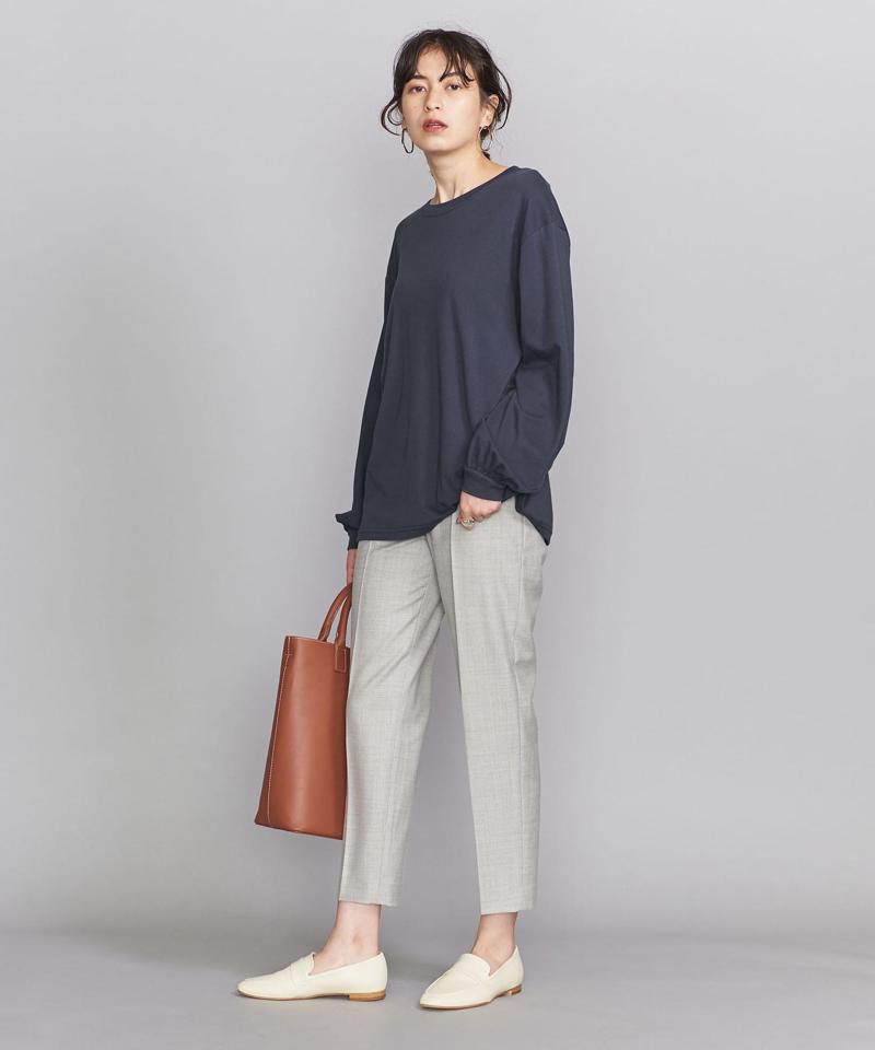 BY コットンスムースボリュームスリーブカットソー о