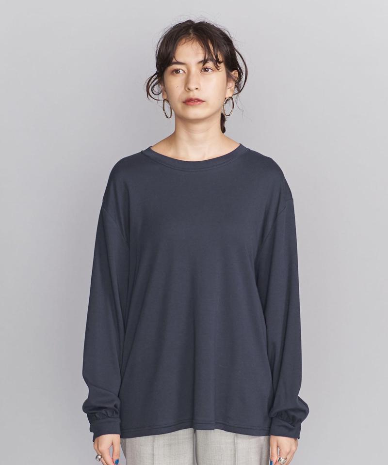 BY コットンスムースボリュームスリーブカットソー о