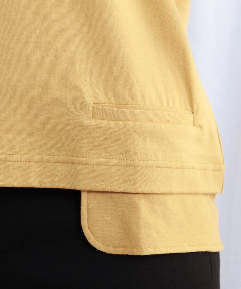 【ウォッシャブル】ポケットデザインTシャツ