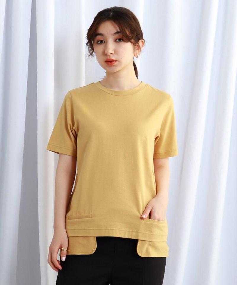 【ウォッシャブル】ポケットデザインTシャツ