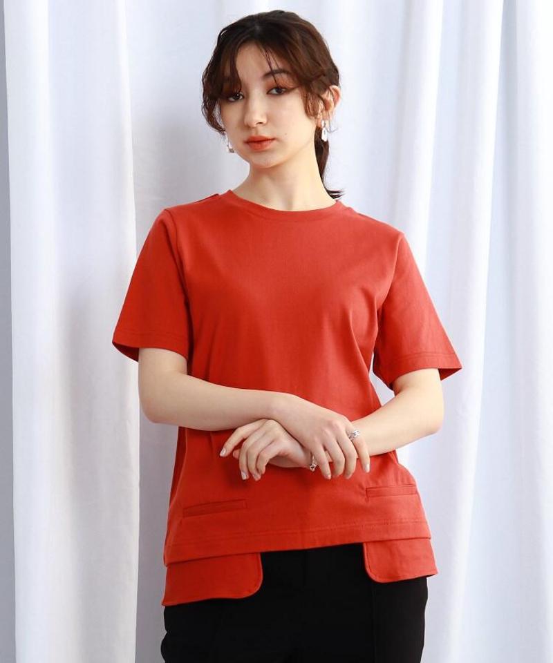 【ウォッシャブル】ポケットデザインTシャツ
