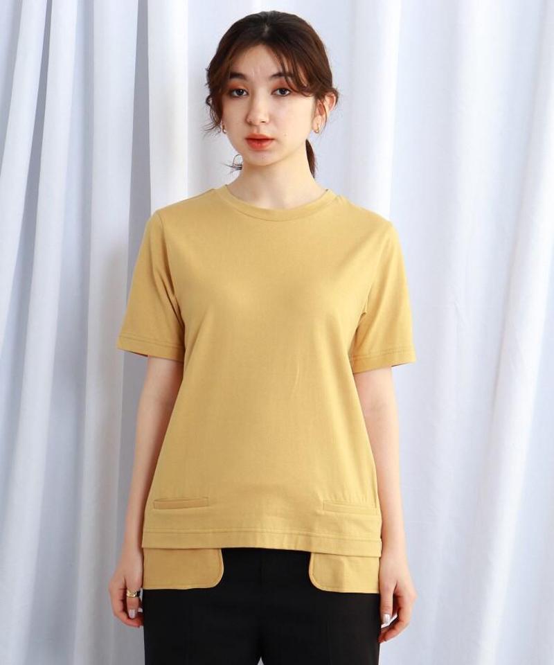 【ウォッシャブル】ポケットデザインTシャツ