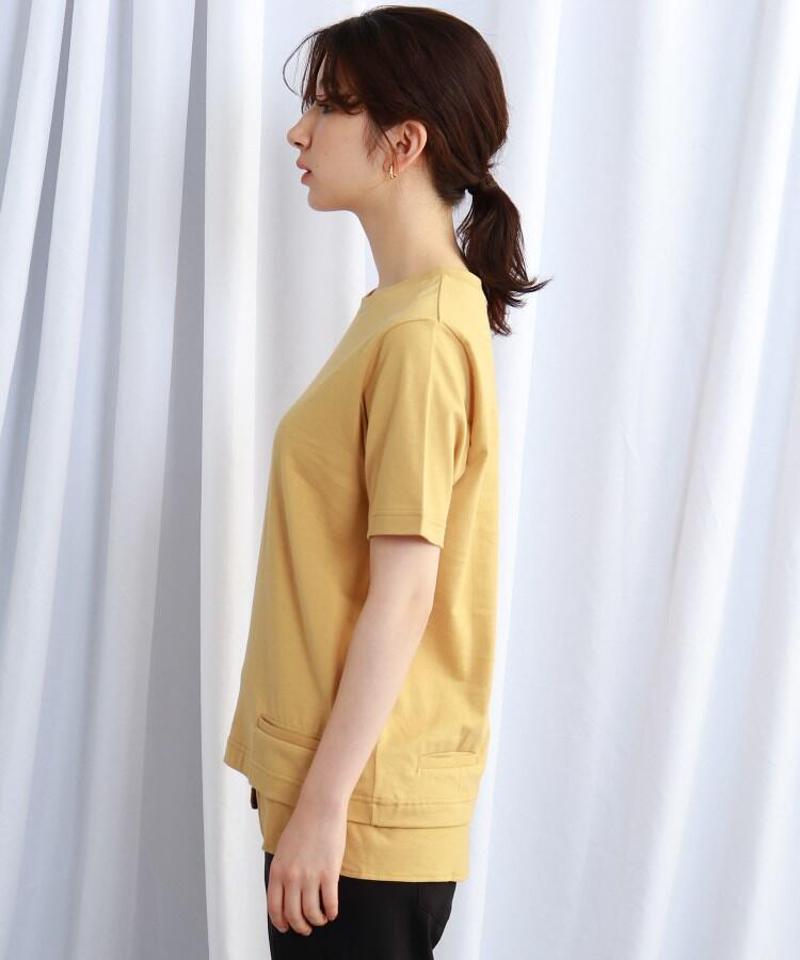 【ウォッシャブル】ポケットデザインTシャツ