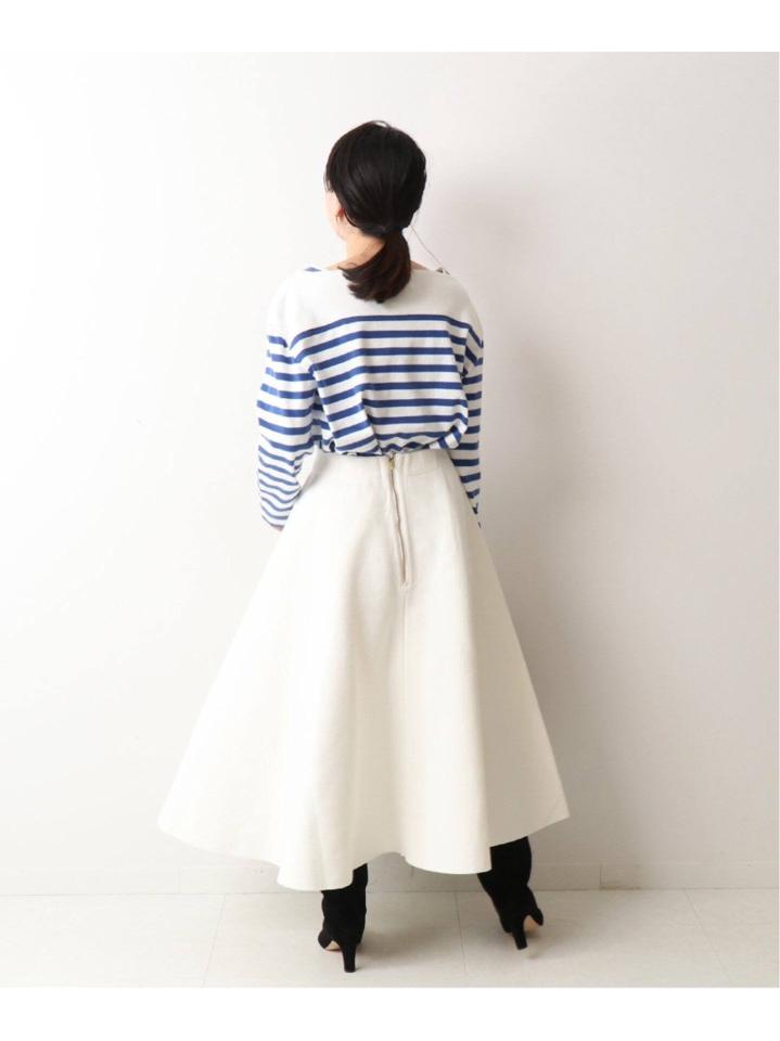 【R JUBILEE/アール ジュビリー】Boatneck Long Tee (Stripe):カットソー◆（JOURNAL STANDARD L'ESSAGE）