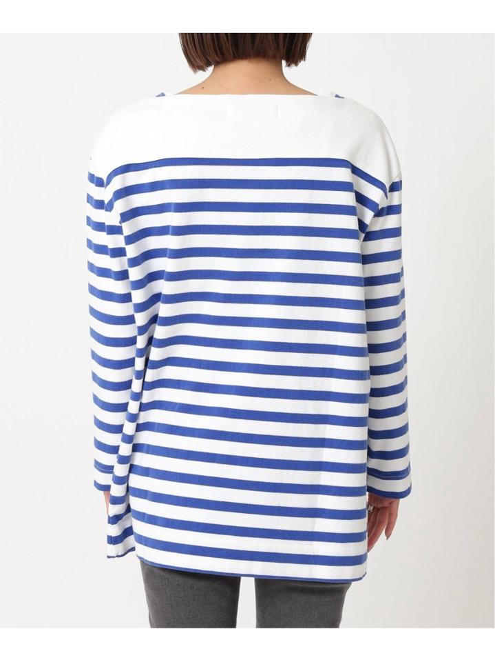 【R JUBILEE/アール ジュビリー】Boatneck Long Tee (Stripe):カットソー◆（JOURNAL STANDARD L'ESSAGE）