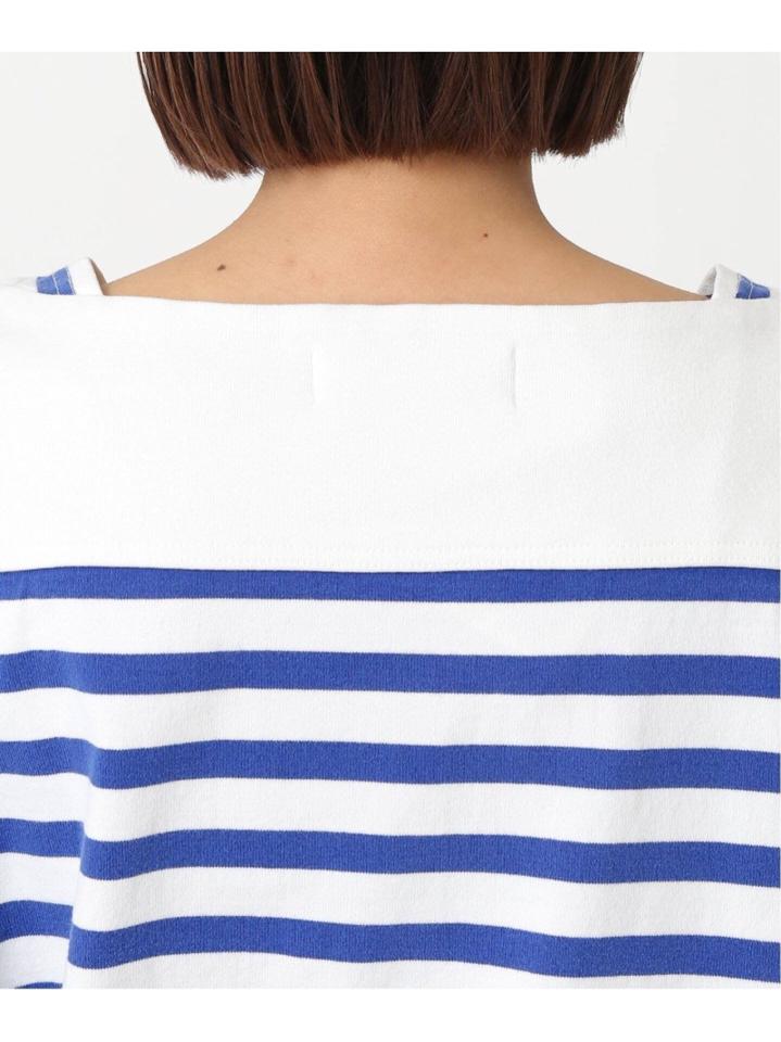 【R JUBILEE/アール ジュビリー】Boatneck Long Tee (Stripe):カットソー◆（JOURNAL STANDARD L'ESSAGE）