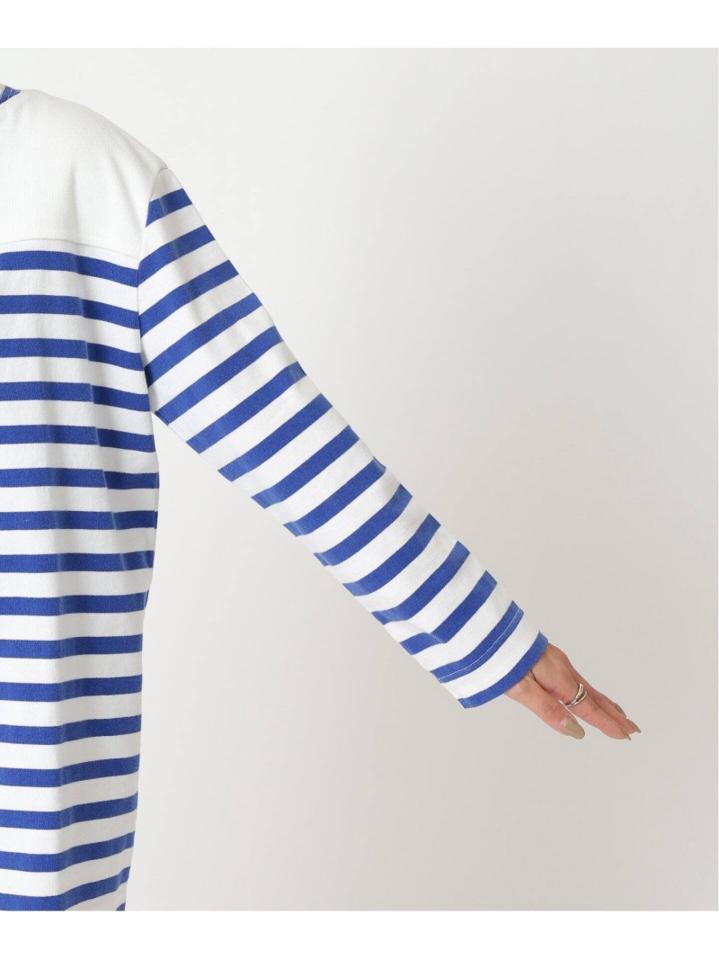 【R JUBILEE/アール ジュビリー】Boatneck Long Tee (Stripe):カットソー◆（JOURNAL STANDARD L'ESSAGE）
