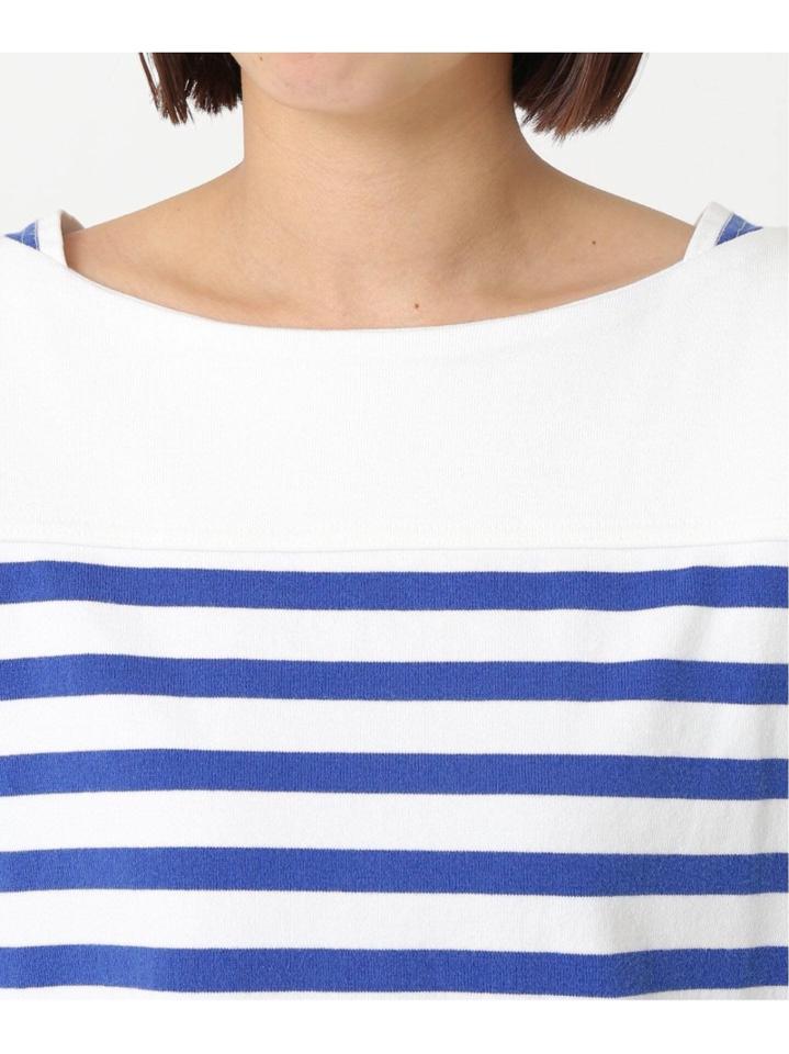 【R JUBILEE/アール ジュビリー】Boatneck Long Tee (Stripe):カットソー◆（JOURNAL STANDARD L'ESSAGE）